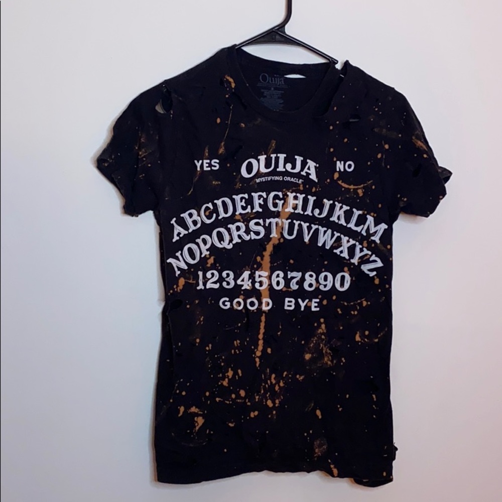 Torn, bleached short sleeve shirt